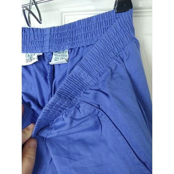 $ Only Necessities Wan 20W Periwinkle Pullon Elastic Waist Pocket Casual Pants - Picture 8 of 10
